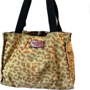 Kate Spade Nylon Diaper Bag/ Baby Tote leopard print/ animal print - USED
